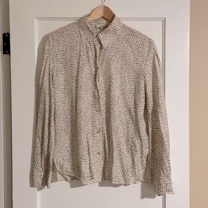 Vince silk/rayon button down blouse